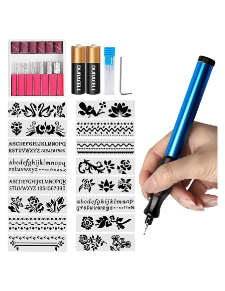 FOLAI Grabador Eléctrico para Joyería y Metal con Punta de Diamante