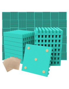 Paneles Acústicos Insonorización 50 Pack 30.48x30.48x5.08cm Azul