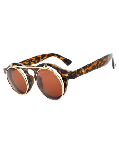 Gafas de Sol Steampunk Retro Góticas Plegables UV400