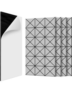 Paquete de 4 Paneles Acústicos Grandes 121.92x60.96cm Gris 2