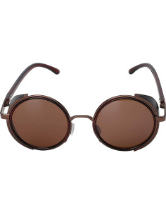 Gafas de sol redondas Steampunk Metal UV400 Retro 2