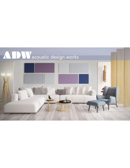 Kit de Paneles Acústicos Mondrian ADW - 185 x 124 x 2.5 cm