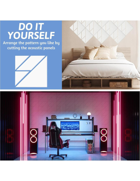 21 Paneles Acústicos Aislantes Autoadhesivos Urradia 30x30 cm