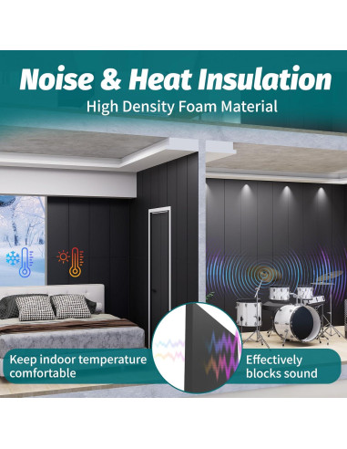 Paquete de 2 Paneles Aislantes Acústicos Daisypower 10mm