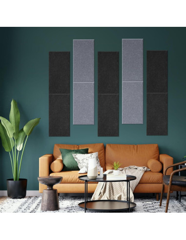 Paquete de 6 Paneles Acústicos DrKlang 60x30 cm Negro