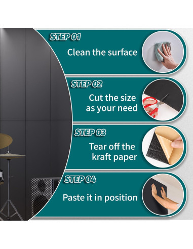 Paquete de 2 Paneles Aislantes Acústicos Daisypower 10mm