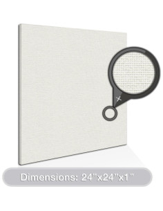 Panel Acústico ADW Cuadrado Blanco 61x61 cm - Absorción Sonido 2