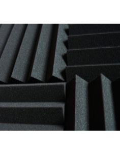 Espuma Acústica Negra Xinglong 30x30cm 24 Pack Aislamiento Sonoro 2