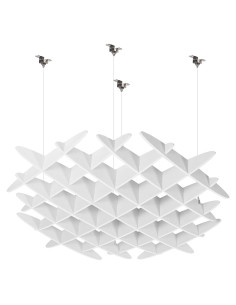 Panel Acústico Colgante VIVO 116x116 cm Blanco PP-CW01W