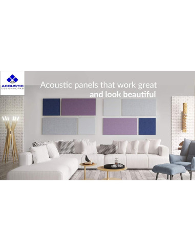 Panel Acústico ADW Cuadrado Blanco 61x61 cm - Absorción Sonido