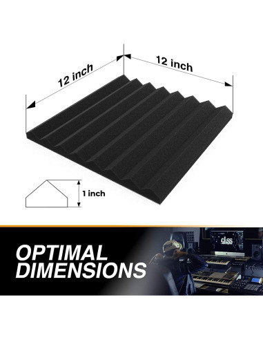 Paneles Acústicos Autoadhesivos Siless 48 Unidades 30x30 cm
