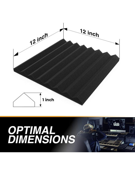 Paneles Acústicos Autoadhesivos Siless 48 Unidades 30x30 cm