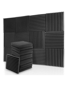 Paneles Acústicos DOWNSOUND 24 Pack 30x30 cm Aislantes Carbón