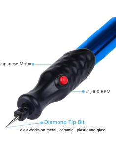 FOLAI Grabador Eléctrico para Joyería y Metal con Punta de Diamante 2