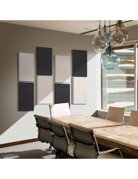 Panel Acústico de Fibra de Vidrio Lino 60x30 cm - 4 Piezas