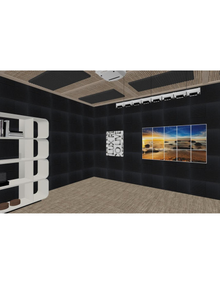 Paquete de 52 cintas adhesivas doble cara negras 2.54 cm x 30.48 cm Paquete de 52 cintas adhesivas doble cara negras 2.54 cm x 30.48 cm