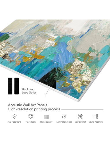 Paneles Acústicos Olanglab 6 Piezas 60x60cm Aislantes de Sonido