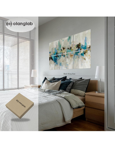 Paneles Acústicos Olanglab 6 Piezas 60x60cm Aislantes de Sonido