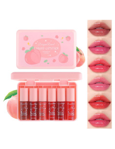 Set de Tinte de Labios Eakroo 6 Colores Multiusos Hidratante