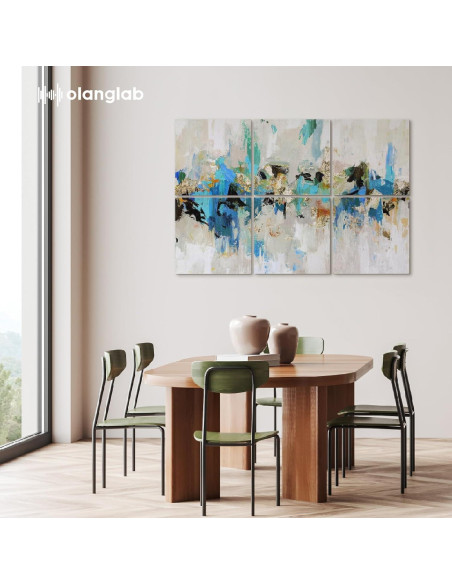 Paneles Acústicos Olanglab 6 Piezas 60x60cm Aislantes de Sonido