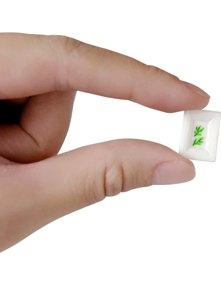 20pcs Mini Muebles de Resina Marrón para Casa de Muñecas