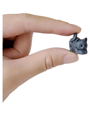 20pcs Mini Muebles de Resina Marrón para Casa de Muñecas