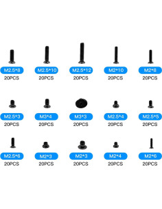 Kit de Tornillos para Portátil 300PCS M2 M2.5 M3 KBRPARTS 2