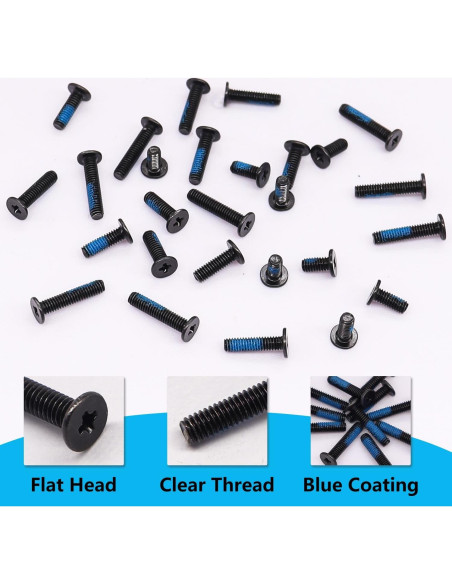 Kit de 500 Tornillos para Laptop Bemaka M2 M2.5 M3 Azul
