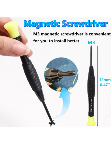 Kit de 500 Tornillos para Laptop Bemaka M2 M2.5 M3 Azul