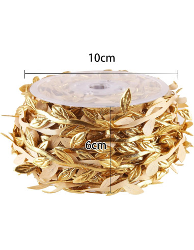 Cinta de Hoja de Oro Artificial DECORA 36 Yards 32.92m