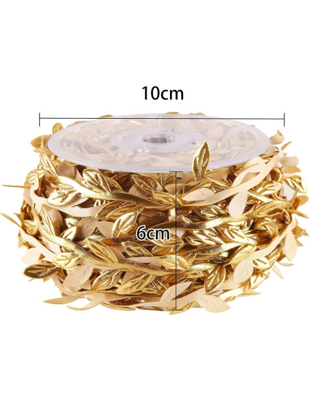 Cinta de Hoja de Oro Artificial DECORA 36 Yards 32.92m