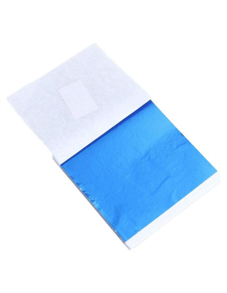 50 Hojas Papel Foil Imitación Dorado SUPVOX 21.6x20.3cm