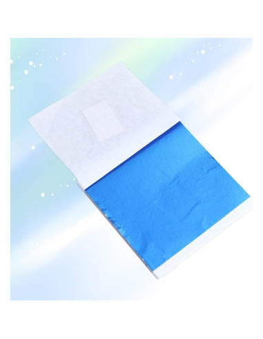 50 Hojas Papel Foil Imitación Dorado SUPVOX 21.6x20.3cm