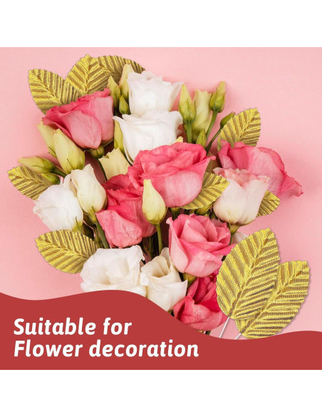 200 Hojas Artificiales Doradas Xthrotsenk para Decoración DIY