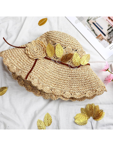 200 Hojas Artificiales Doradas Xthrotsenk para Decoración DIY