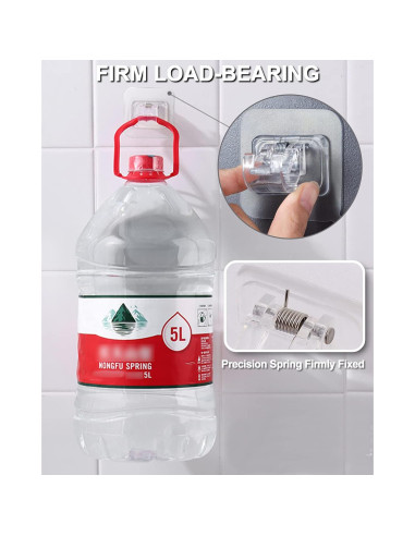 Soporte para Barra de Cortina Sin Perforación Tendiren 16pcs