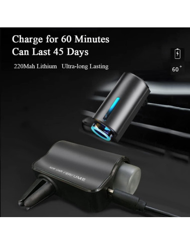 Difusor de Aromas para Carro Inteligente con 3 Modos Ajustables