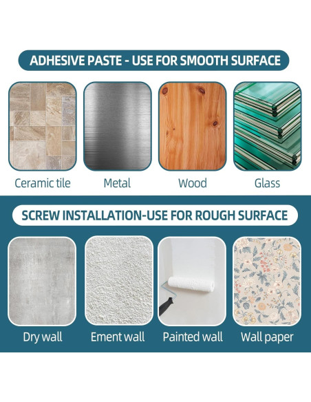 16 Soportes Autoadhesivos para Barra de Cortina Dorado - 8.2kg