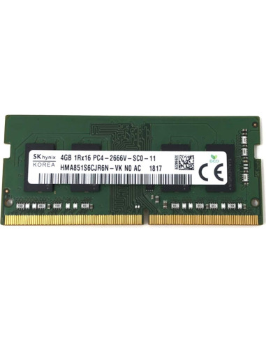 Memoria RAM 4GB DDR4 SK hynix HMA851S6CJR6N 2666MHz SODIMM