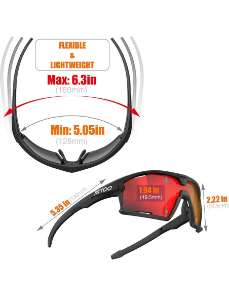 Gafas de Sol RT100 para Ciclismo Unisex - Protección UV