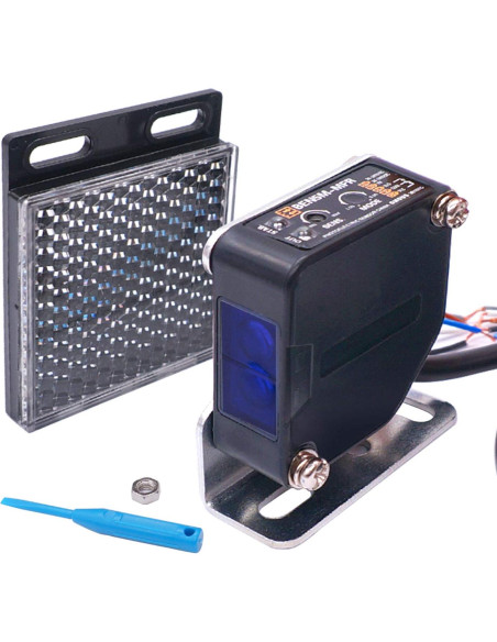 Sensor de Haz Fotoeléctrico Taiss BEN5M 12-240VDC 5m IP65