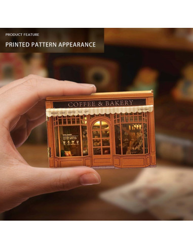 Mini Casa de Muñecas de Madera 3D Montidey con LED