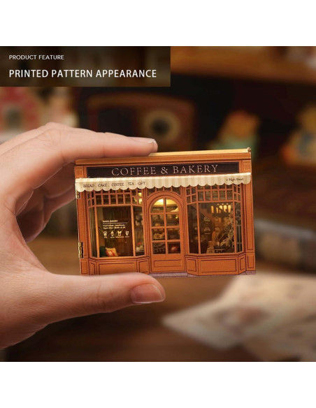 Mini Casa de Muñecas de Madera 3D Montidey con LED Mini Casa de Muñecas de Madera 3D Montidey con LED