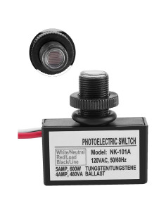 Interruptor Fotoeléctrico Lelukee para Luz Exterior 120V AC