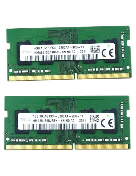 Módulo de Memoria DDR4 8GB (2x4GB) SK Hynix 3200MHz SO-DIMM Módulo de Memoria DDR4 8GB (2x4GB) SK Hynix 3200MHz SO-DIMM