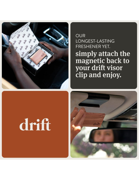 Ambientador de coche Drift - Aroma de Teca - Recargable Ambientador de coche Drift - Aroma de Teca - Recargable