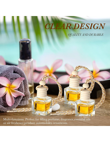 Botellas Difusoras de Aire Colgantes BBTO 200 Pcs 8ml Vidrio