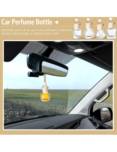 100 Pcs Difusores de Aceite BBTO para Auto con Tapa de Madera