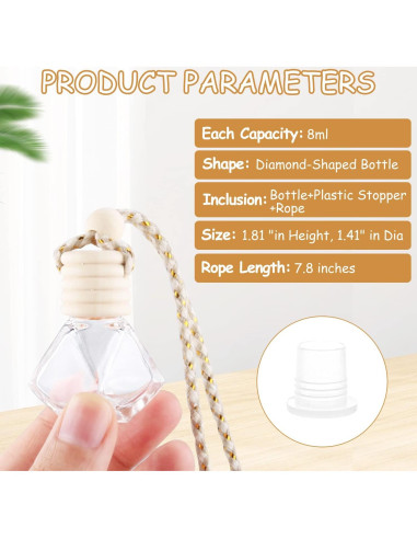 50 Frascos de Vidrio 8ml Difusor de Aroma DMuuuDM