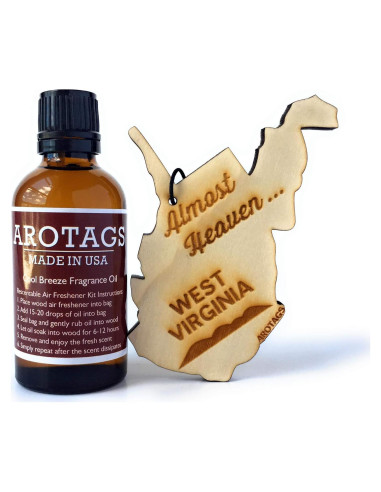 Ambientador de Auto Arotags de Madera - Fragancia Playa - Hecho en EE. UU.